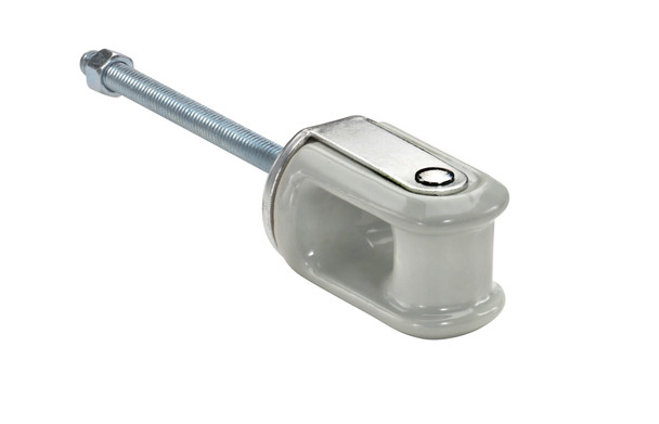 Garvin Industries Heavy Duty Wireholder, 3/8" x 5" Bolt, Porcelain/Steel