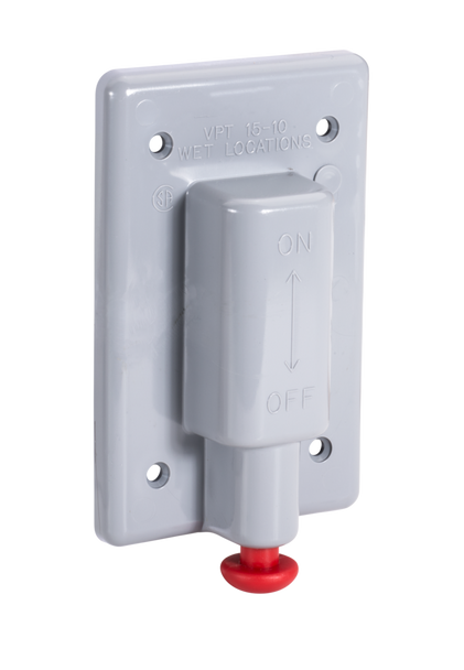 Garvin Industries Plunger Switch Cover, Single Gang, PVC, 2.81" x 4.56"