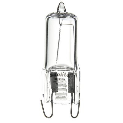 25W Halogen T3.5 Clear G9 Bi-Pin Bulb, 120V, 200 Lumens, 2000 Hrs, 3200K Bright White