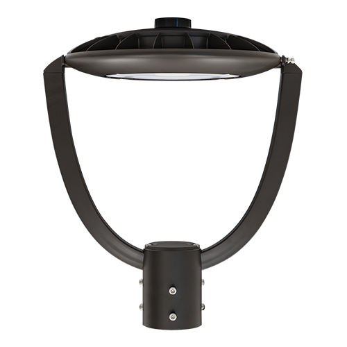GlobaLux PTL Series LED Post Top Lantern, 25W|45W|55W, 7700lm, 120-277V, 3000K|4000K|5000K, 80CRI, Oil Rubbed Bronze, CCT Selectable, 0-10V Dimming