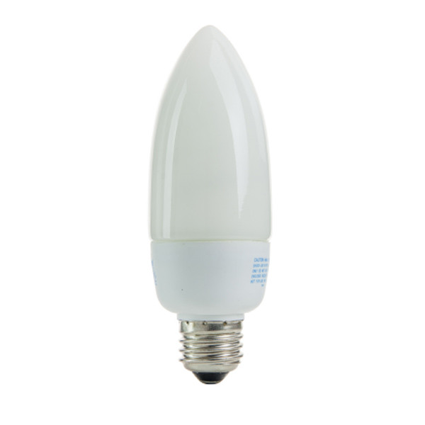 Sunlite B Series 14W Chandelier CFL, Medium Base, 3000K, 620lm, 120V