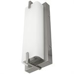 12.3-Inch Modern Brushed Nickel Wall Sconce, 15W, 3000K, Dimmable