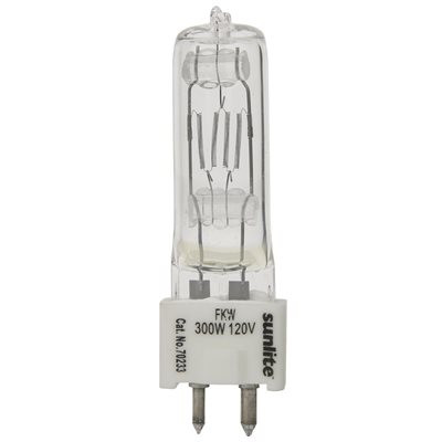 300W, 120V, Bi-Pin, Clear