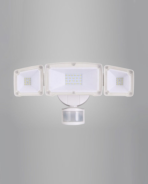 20 Watt Triple Flat Face Head LED Motion Security Light