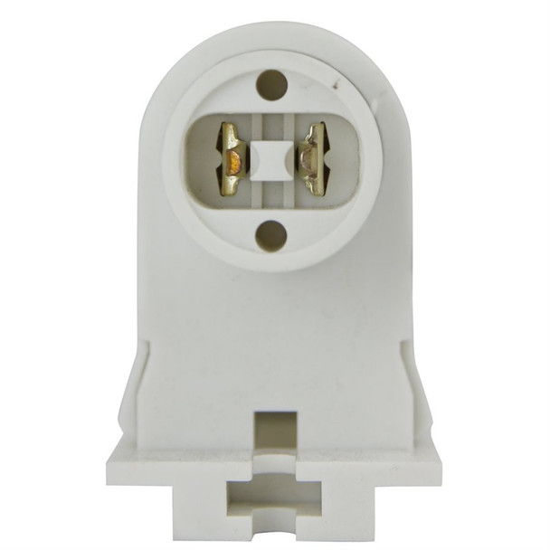 Sunlite E805 1-811H T8/T12 Linear Fluorescent Male High Output Push Up Socket, White, UL Listed