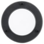 Sunlite LFX/FGF/17W/40K/8”/BK/2PK, 8 Inch Floating Glass Flushmount Ceiling Light Fixture, 17W, 4000K, 1200lm, Black, 2 Pack
