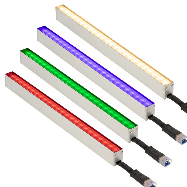 Proluxe Rein Wall Washer, 1ft, RGBW, 30° Optics, 24V DC, 5W, 280lm, 90+ CRI, Outdoor Rated