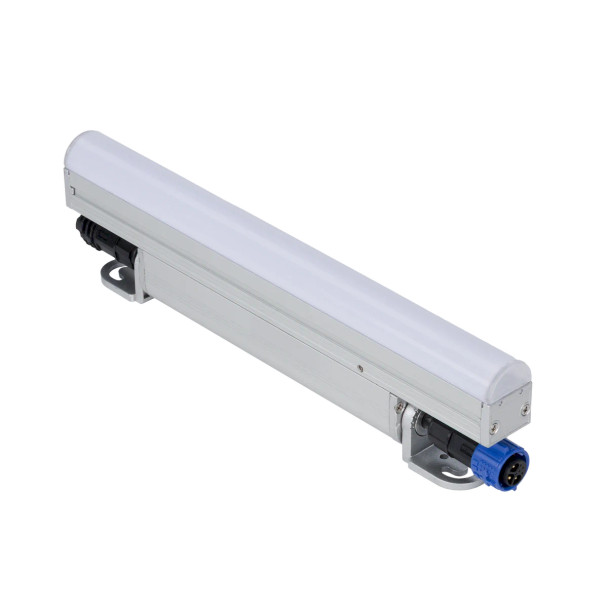 Sēnik Rio Rigid Media Bar, 1ft, RGB+3000K, 7W, 152Lm, Silver, DMX/RDM, IP66