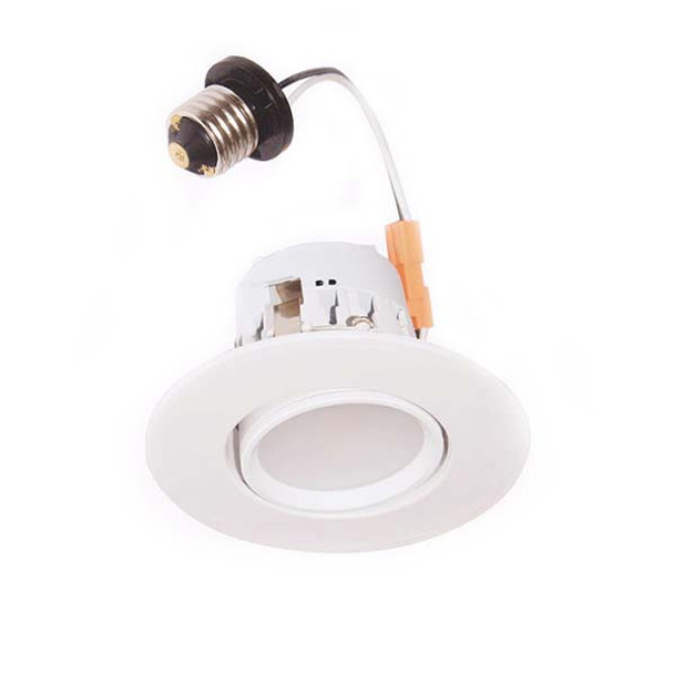 4-Inch 9 Watt Dimmable LED Pivoting Downlight, CCT Adjustable