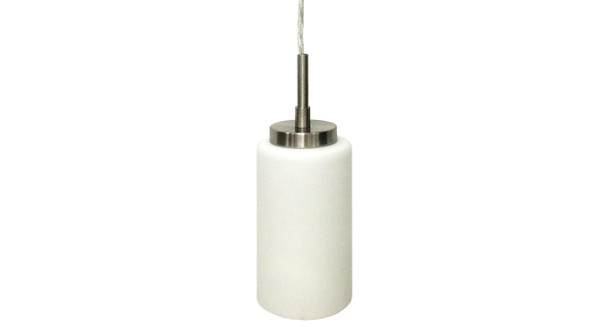 RP Lighting and Fans 4430-1 LED Pendant Light, Brushed Nickel, 8W, 600lm, 3000K, Triac Dimmable