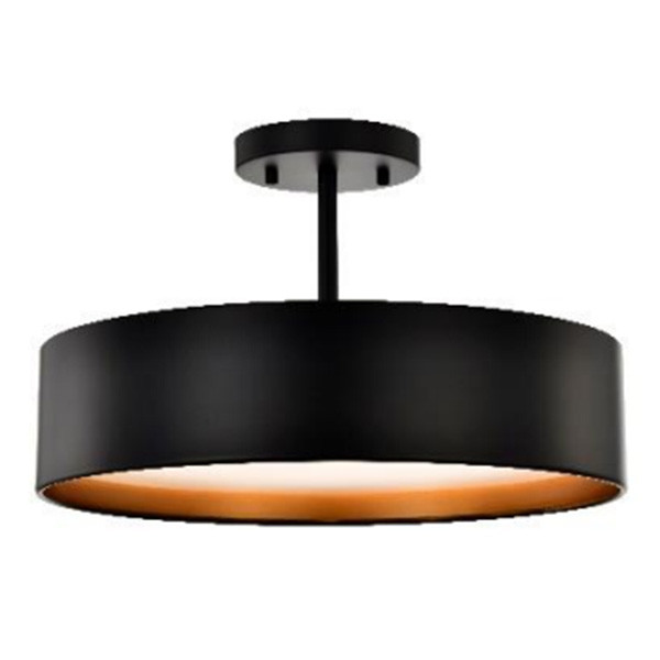 SP-C2024D-A-PD, Pendant Mount, 24in, Black/Gold, 3000K|4000K, 47W, 120-277V