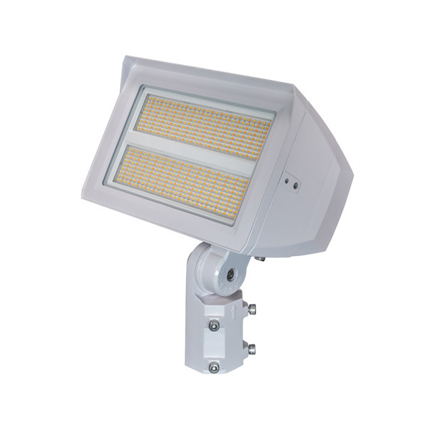 Topaz Southwire FL-200PCS-SFYK-WH, 200W Max, Power Selectable (120W/150W/200W), CCT Selectable (3000K/4000K/5000K), Large LED Flood Light, Slipfitter & Yoke Mount, White Finish