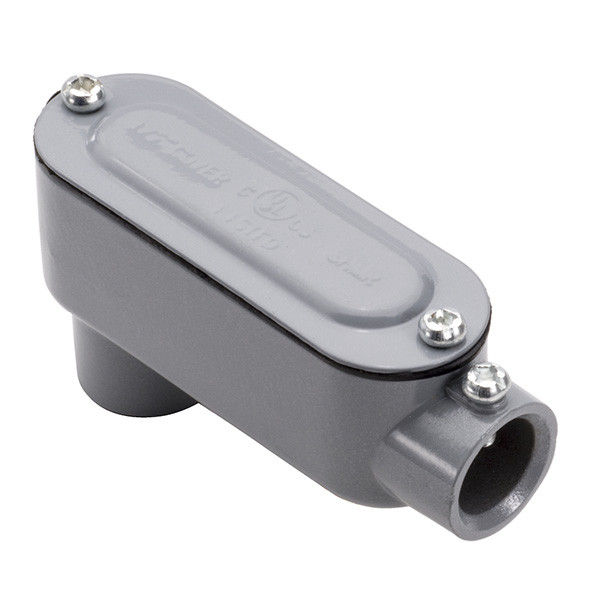 Garvin Industries 4" EMT LB Conduit Body, Set Screw, With Cover and Gasket, Copper-Free Aluminum