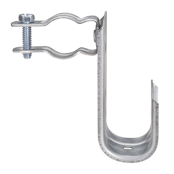 Garvin Industries CAT21CD1BTZ, 1-5/16” J-Hook with Floor Support, Steel, Galvanized Finish, UL 2239