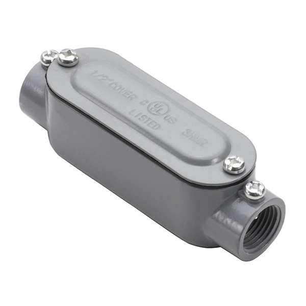 Garvin Industries 3/4" EMT/RIGID Combination C Conduit Body with Cover and Gasket, Copper-Free Aluminum