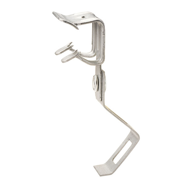 Garvin Industries 6A24TZ, 3/8" Plain Rod, 1/8"-1/4" Flange, Hammer-On Beam Clamp, 100 Pack