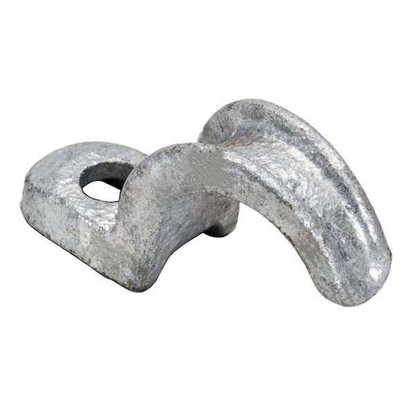 Garvin Industries 565TZ, 1-1/2" 1-Hole Malleable Iron Strap, Zinc Plated