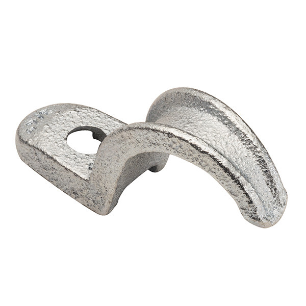 Garvin Industries 567, 2-1/2" 1-Hole Malleable Iron Strap, Zinc Plated