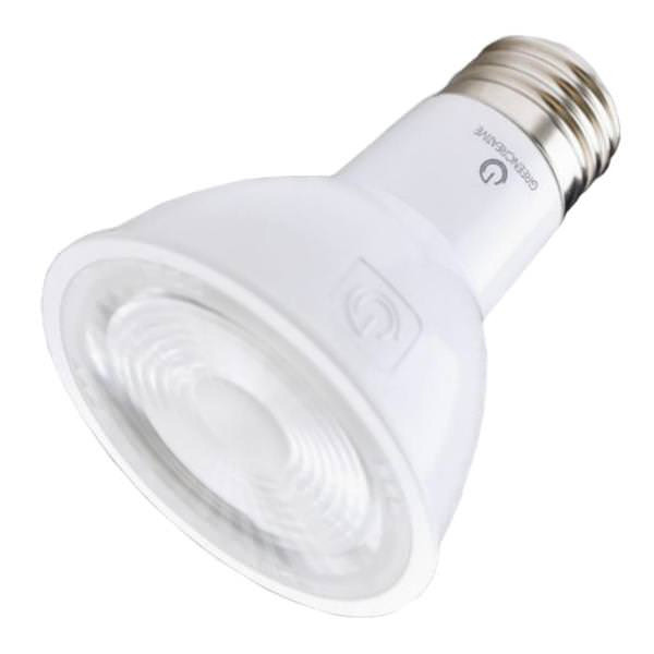 Green Creative REFINE Series PAR20 LED Lamp, 8W, E26 Base, 120V, Dimmable, 90+ CRI, 2700K, 40° Flood