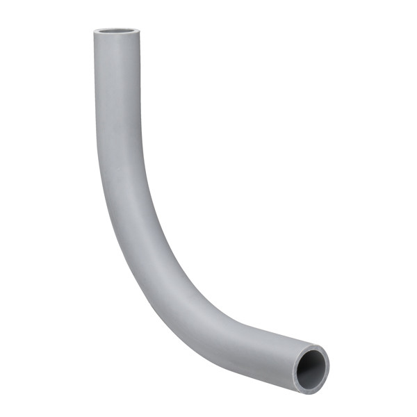 Garvin Industries 1050B, 6" PVC 90 Degree Elbow, Plain End, Longer Radius, Spigot Ends