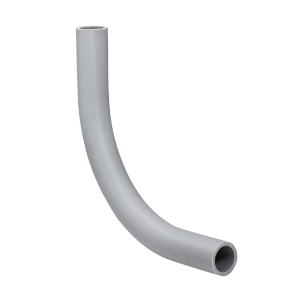 Garvin Industries 1050TZ, 4" PVC 90 Degree Elbow, Plain End, Longer Radius, Solvent Weld