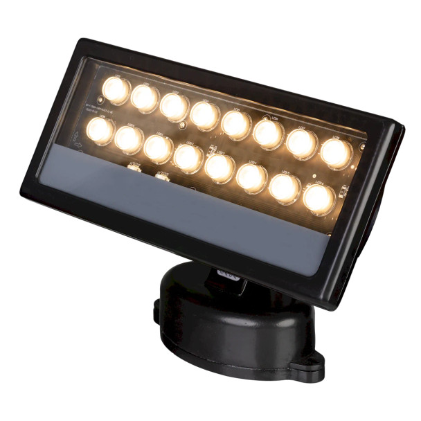 American Lighting Corsa Array RGBW Flood Light, 40W, 1280lm, 100-277V, DMX, 3000K, IP65, Adjustable Tilt