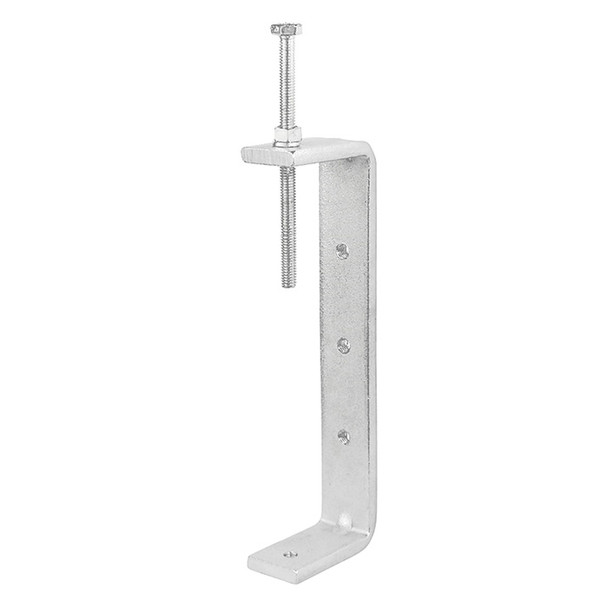 Garvin Industries Beam Clamp, 6-1/4" Jaw Opening, Zinc Plated Steel, 1/4"-20 Holes, UL/CUL Listed