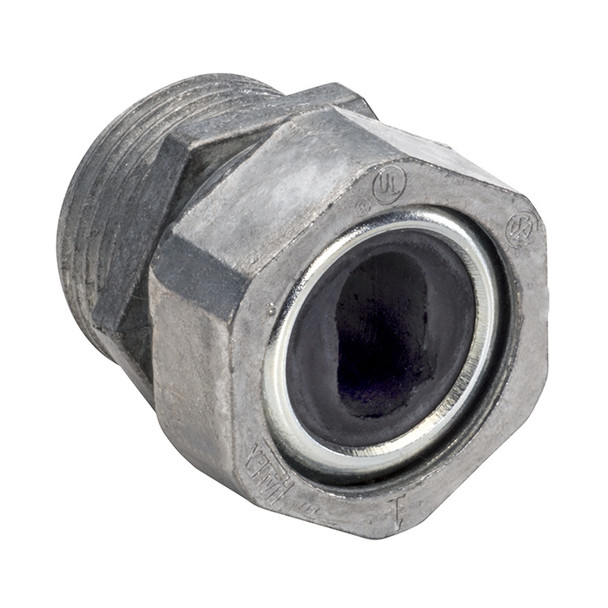 Garvin Industries 874B, 1-1/4" Watertight Conduit Connector, Compression Type, Rubber Grommet