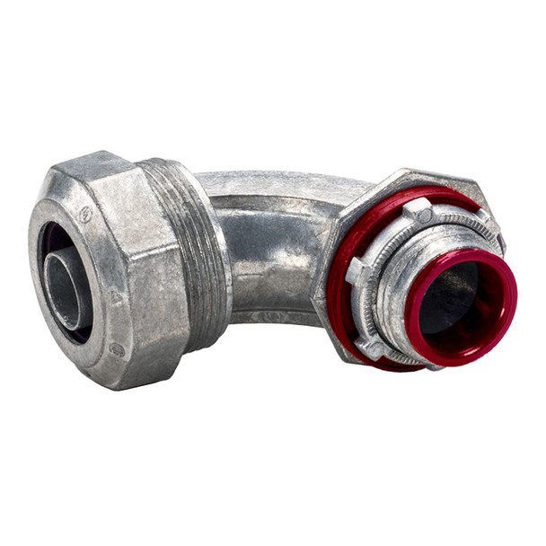 Garvin Industries 494I, 1-1/4" 90 Degree Liquidtight Connector, Insulated Throat, Zinc Die Cast