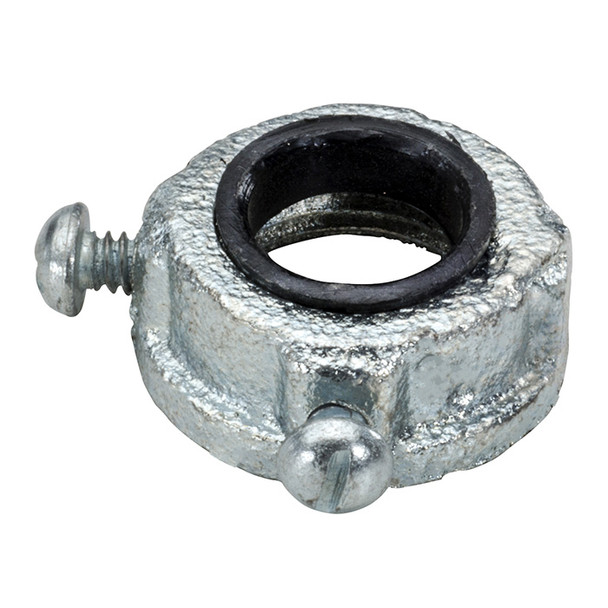 Garvin Industries 314M, 1-1/4" Insulated Bushing, Malleable Iron, Zinc Plated, Plastic Insulator