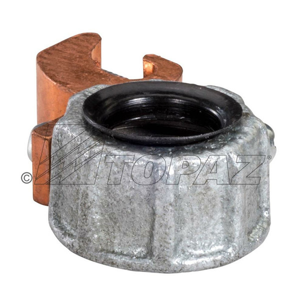 Garvin Industries 335CMHDG, 1-1/2" RGD, Malleable Iron Grounding Clamp, Hot Dip Galvanized, 4-14 AWG Copper Lay-In Lug