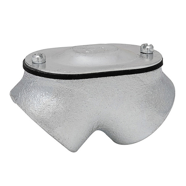 Garvin Industries ML-141-3, 1" Rigid to Rigid Pull Elbow, Malleable Iron, Removable Steel Cover, Neoprene Gasket