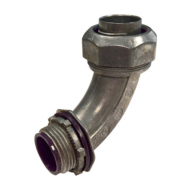 Garvin Industries LQA-1250-I, 2-1/2" Liquid-Tight Box Connector, Straight, Insulated, Zinc Die Cast