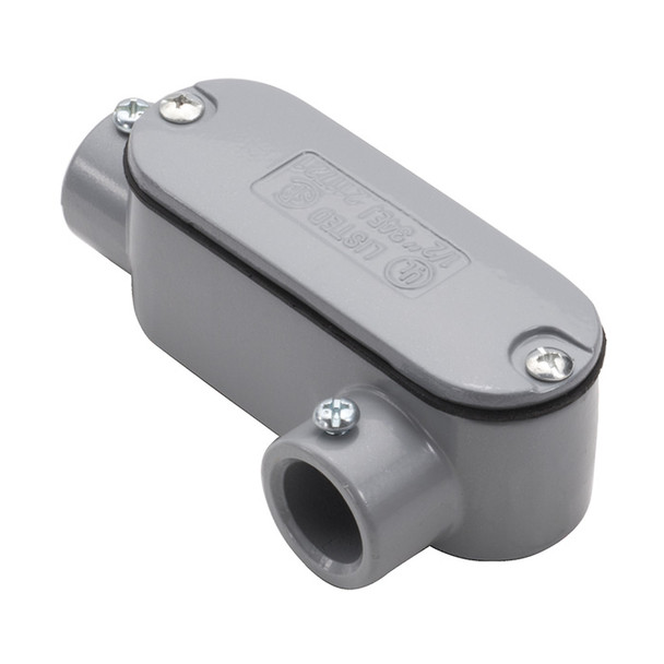 Garvin Industries LL Conduit Body, 3-1/2" EMT, Set Screw, With Cover and Gasket, Copper-Free Aluminum