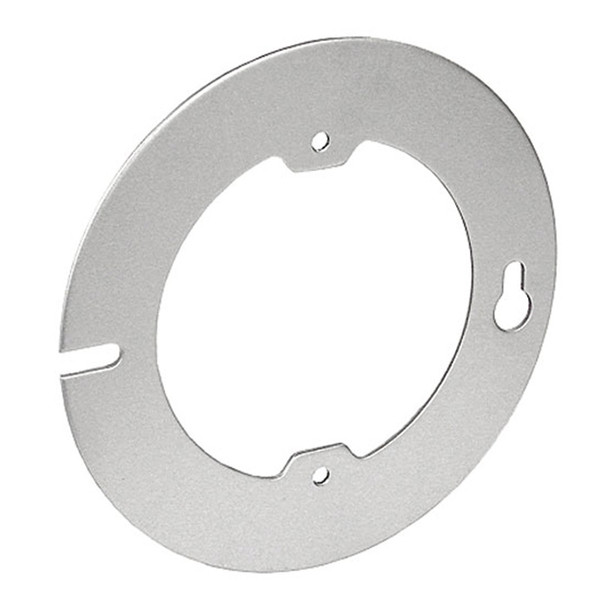 Garvin Industries 54C3-F, 4" Round Fixture Ring, Flat, Keyhole Mounting Holes, 2.75" O.C. Fixture Ears, 8-32 Mounting Tabs