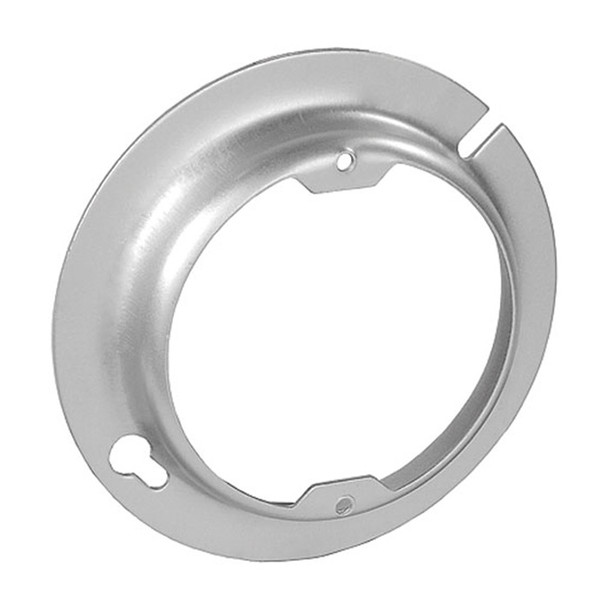 Garvin Industries 4" Round Fixture Ring, Raised 5/8", Galvanized Steel, Painted Red
