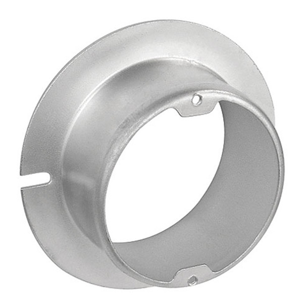 Garvin Industries 4" Round Fixture Ring, Raised 2", Painted Red, Galvanized Steel