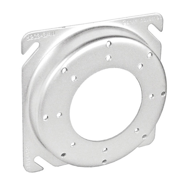 Garvin Industries 4" Square to 2-3/4" Round Universal Fixture Ring, Raised 1/2"