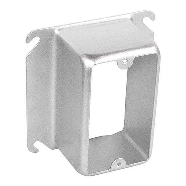 Garvin Industries 4" Square One Gang Device Ring, 2" Raised