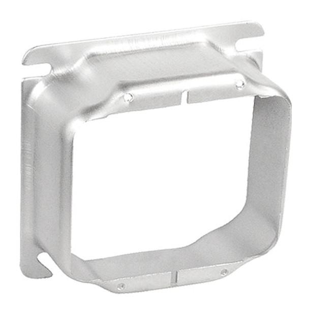 Garvin Industries 4" Square Two Gang Device Ring, 1-1/4" Raised