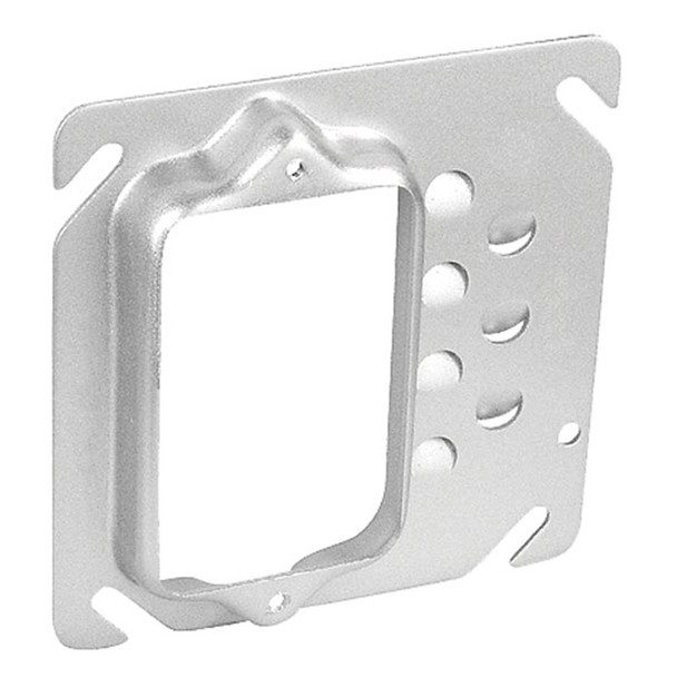 Garvin Industries 4" Square Single Gang Offset Device Ring, Raised 1 Inch