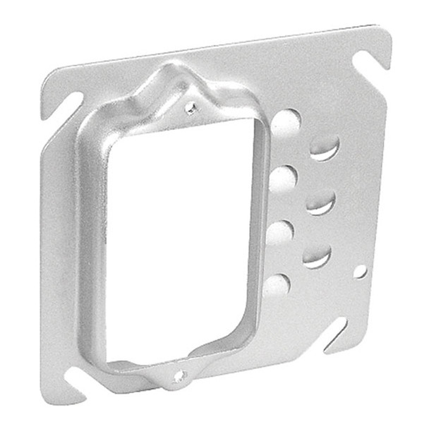 Garvin Industries 4" Square Single Gang Offset Device Ring, Raised 5/8"