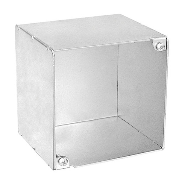 Garvin Industries 4" Square Concrete Slab Box, 3-1/2" Deep, Welded, No Knockouts