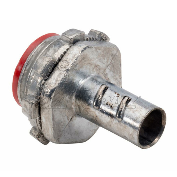 Garvin Industries 455I, 1-1/2 Inch Screw-In Flexible Conduit Connector, Insulated Throat, Zinc Die Cast
