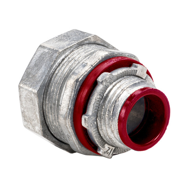 Garvin Industries 474I, 1-1/4" Straight Liquidtight Connector, Insulated Throat, Zinc Die Cast