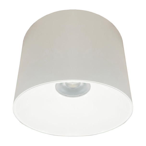 8" Square Indoor Cylinder, Multi Wattage 30W|40W|50W, Selectable CCT 3000K|4000K|5000K, White or Black