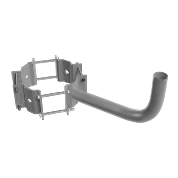 10-13 Inch Diameter, Wood Pole Wraparound Bracket, Single Bullhorn, For Use With Slipfitter