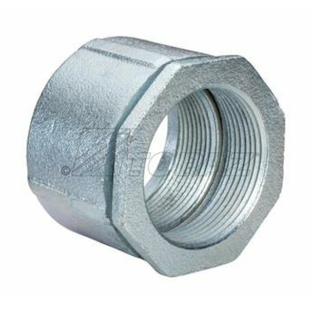 Garvin Industries 860, 4" 3-Piece Coupling, Malleable Iron, Zinc Plated, For Threaded Rigid or IMC Conduit