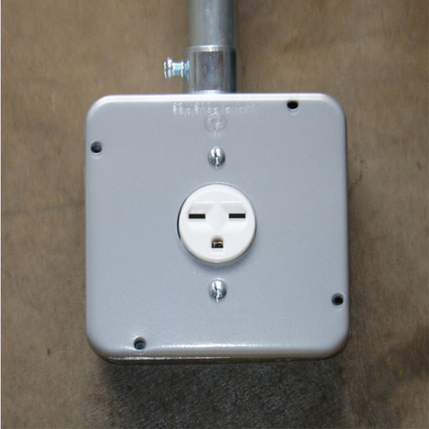 Garvin Industries 4-11/16" Square Industrial Surface Cover, 1/2" Raised, 1.594" Dia.