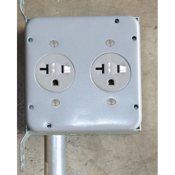 Garvin Industries 4-11/16" Square Industrial Surface Cover, 1/2" Raised, 1.62" Dia.